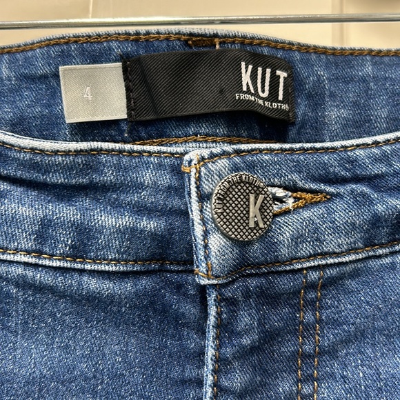 KUT from the Kloth frayed hem skinny jeans size 4 - Picture 2 of 4